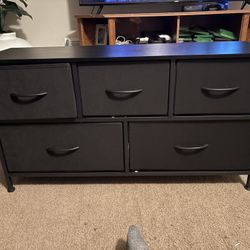 Amazon Black Dresser/ Tv Stand (cube Drawers)