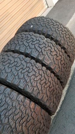 4 used tires Lt35x12.50r18 BfgoodrichK02 $350.00 all 4