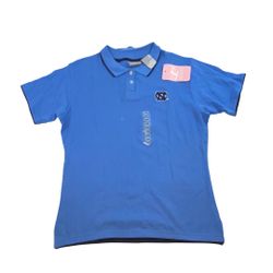 nwt Vintage North Carolina Tar Heels polo shirt dead stock , vintage clothing but still new with tag logo athletic a reebok company ncaa authentic clo
