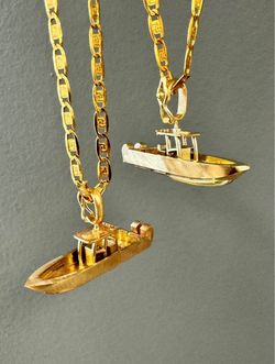 14K Gold Boat & Yacht Pendants