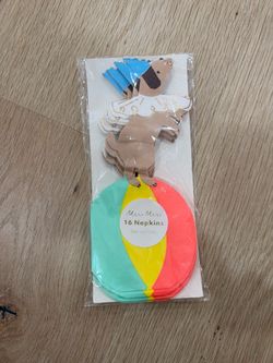 Meri Meri Dog Beach Ball Party Napkins