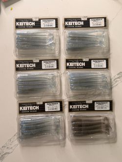 Keitech Swing Impact 4" Custom Worms – 6 Packs