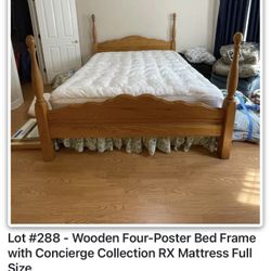 Full Size Bed With Mattress 