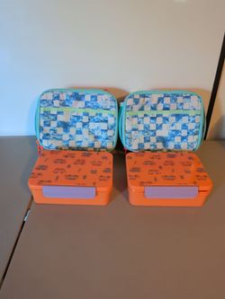 Kids Lunch Box Set with Insulated Bag – 2 Pack