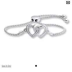 Silver And Diamond Bracelet From Kay