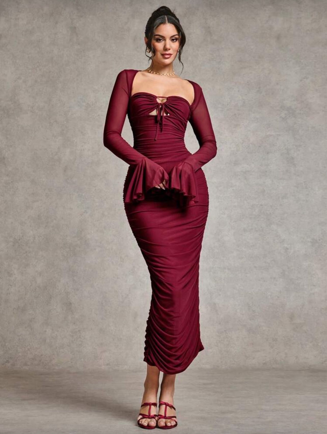 Burgundy Dress
