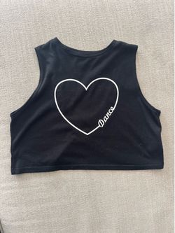 Girls DanZ N Motion Black Dance Top – Size 8 -10
