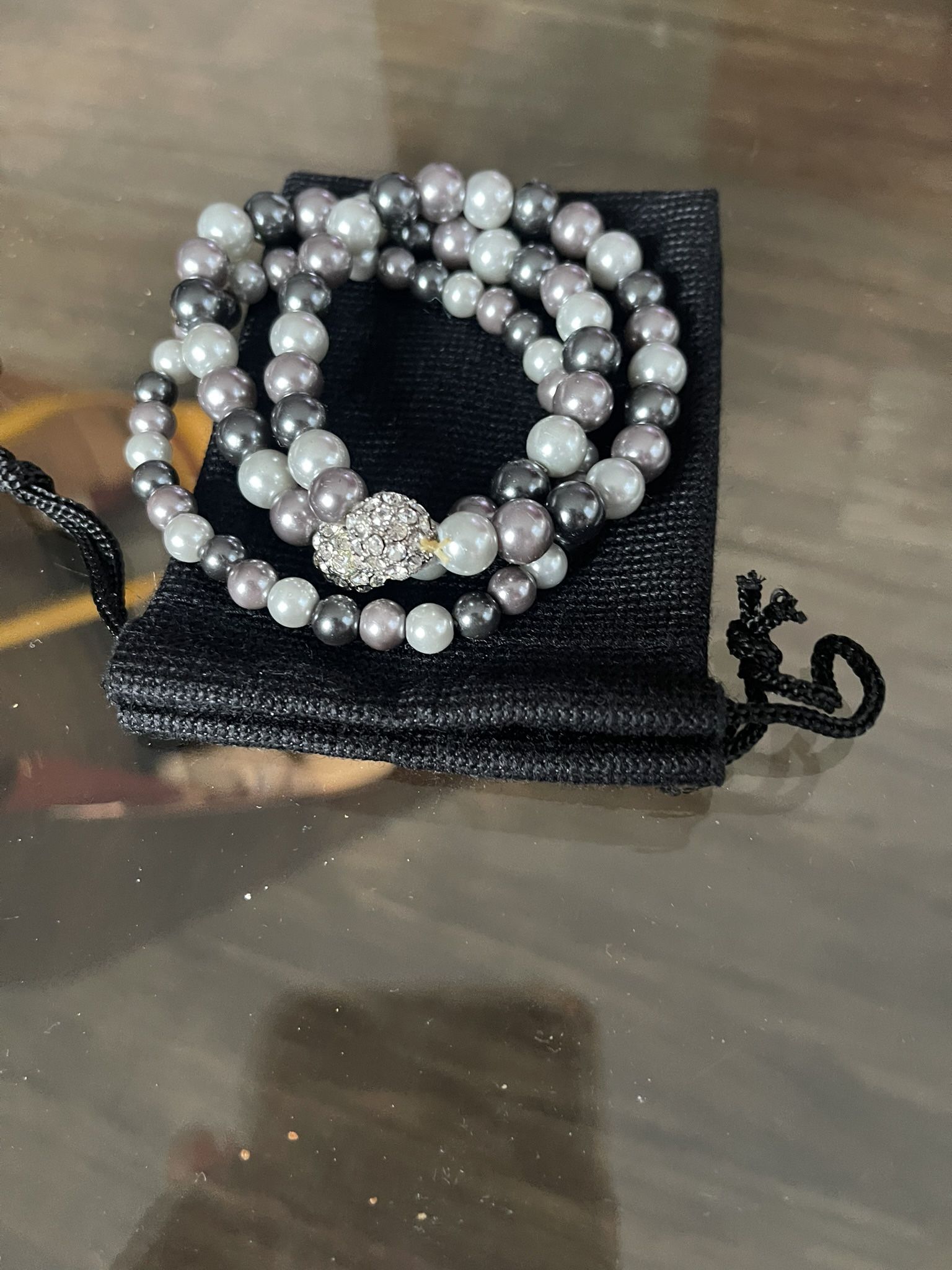 Pearl Bracelet and earrings Set 