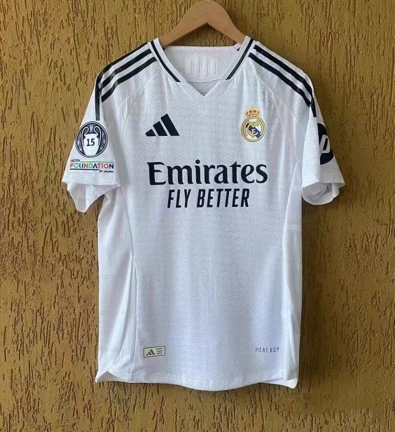 24-25 Real Madrid Home Mbappe Soccer Jersey No. 9 Fan Edition Transfers