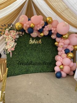 Baby shower, quinceañera party decor , balloons garland, party decorations