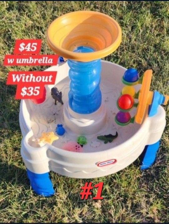 Water Table W Umbrella READ DESCRIPTION