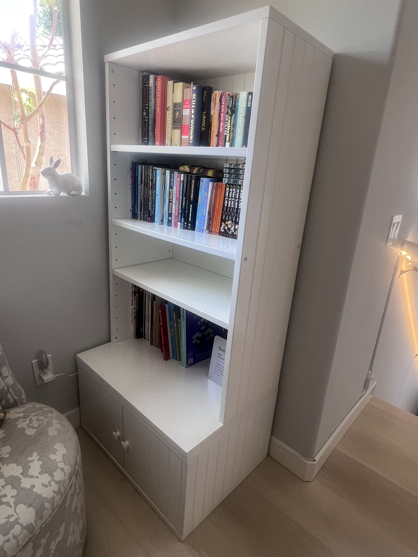 White Bookshelf