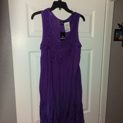 New Purple Dress One Size