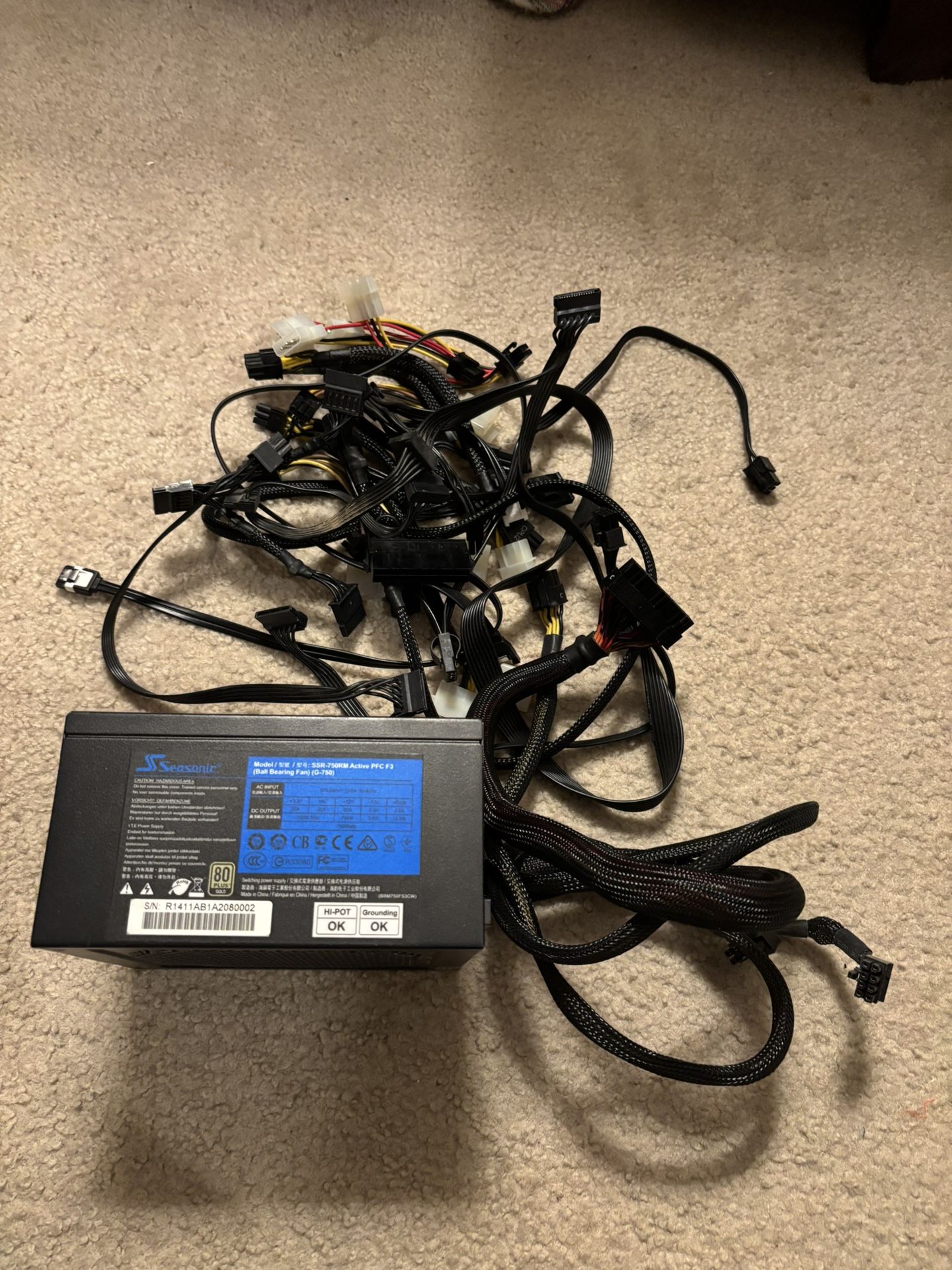 Seasonic 750 Gold Rated PSU