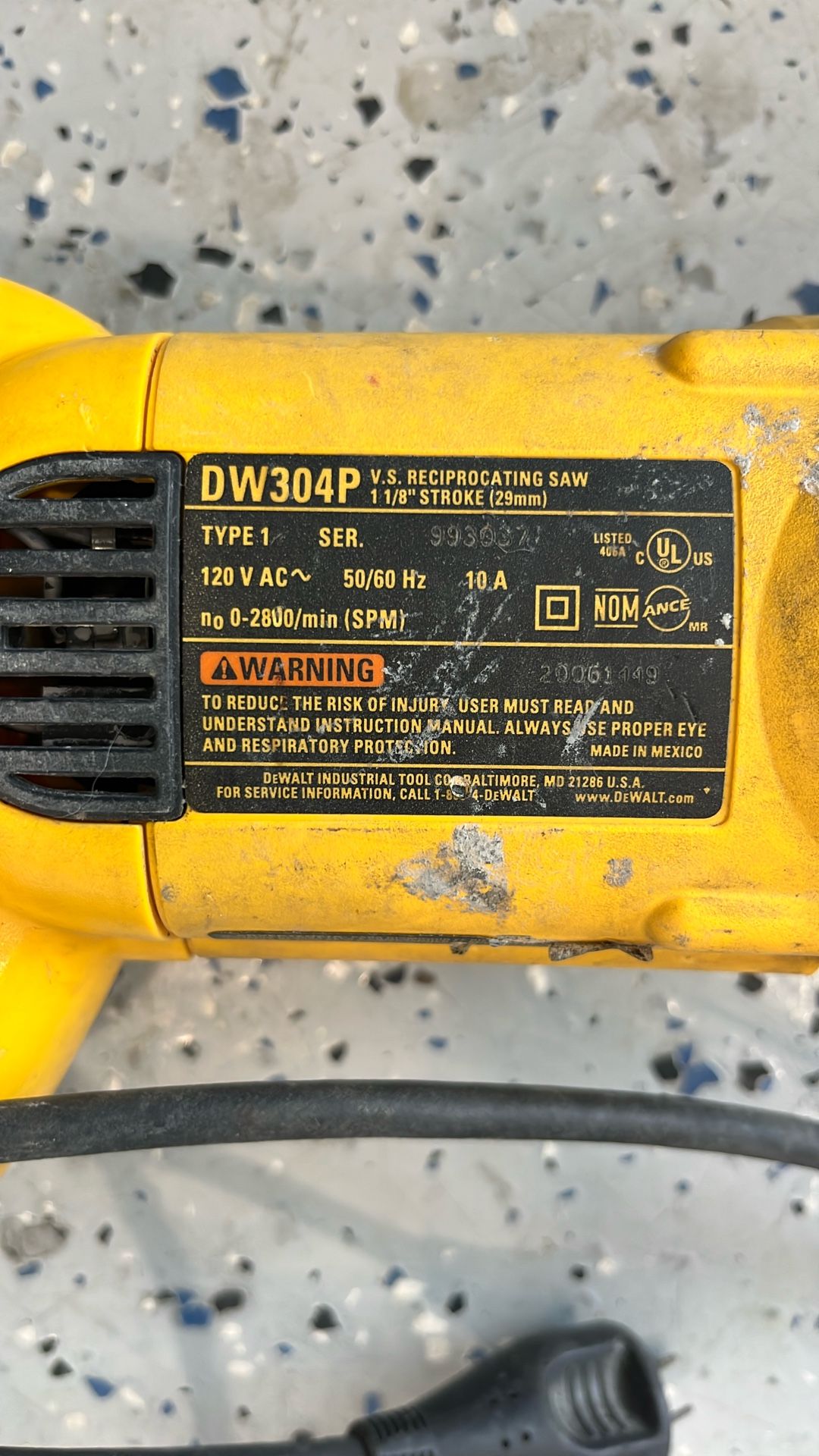 Dewalt Reciprocating Saw