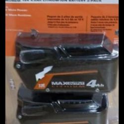 2 Pack Ridgid 18v 4 Brand New