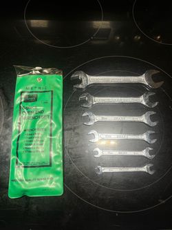 Sears 6-Piece Metric Open-End Wrench Set