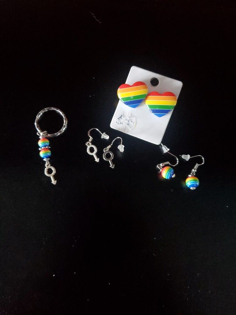Pride Jewelry 3 Earring & Keychain