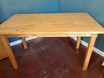 Wood Table 53 inches x 29 inches