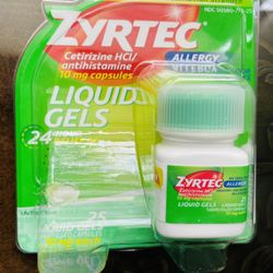 Zyrtec Allergy Liquid Gels