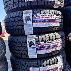 Vendo set de llantas nuevas AT225/65R17 marca American