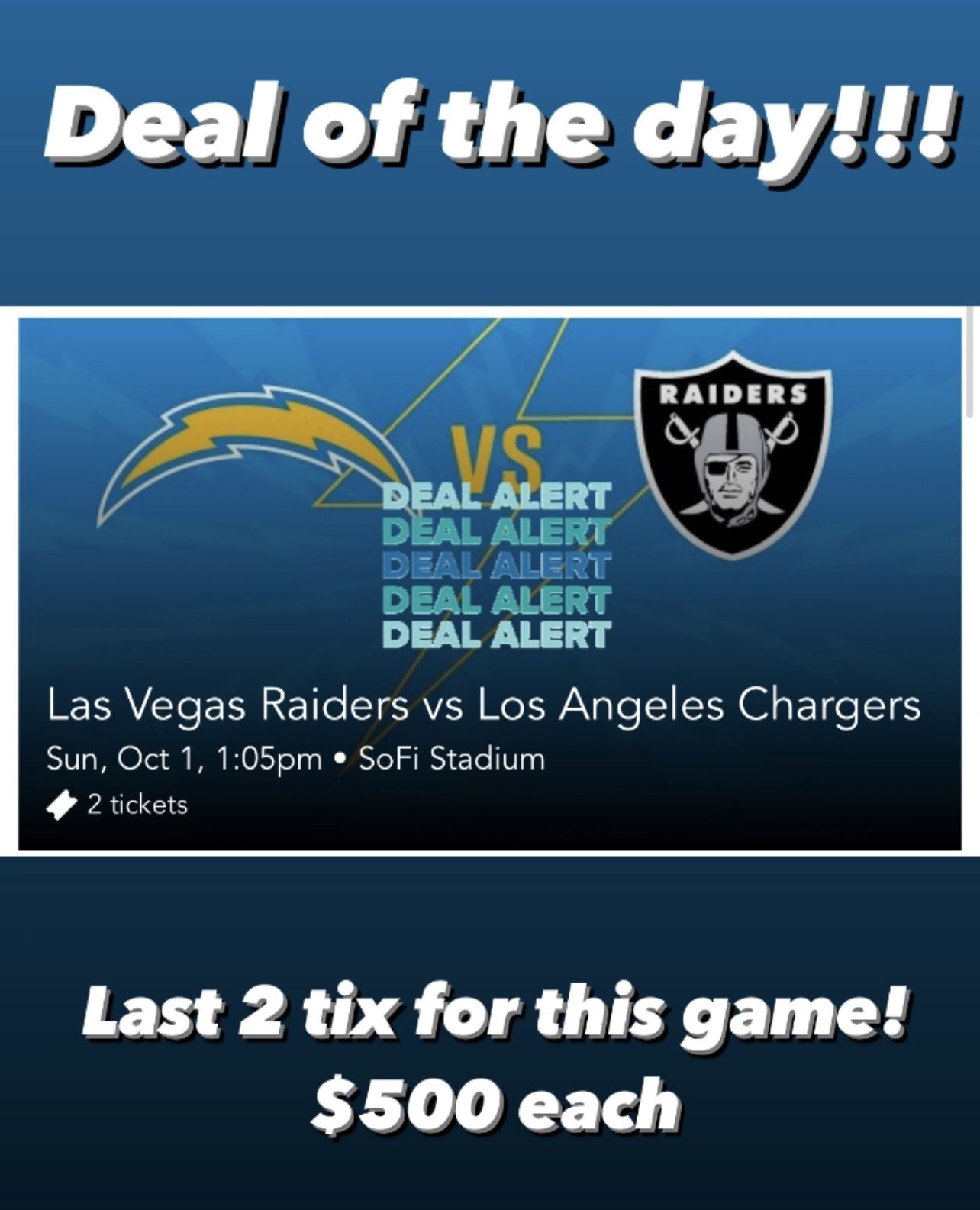 Raiders vs Chargers SoFi Stadium Visitor Tunnel