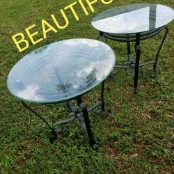Glass Top End Tables
