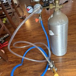 5lb C02 Tank Beer Tap W/ Regulator Sankey Keg