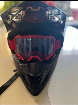 Blitz helmet with goggles