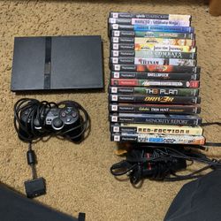 PS2 With 19 Games 