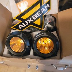 NEW In Box Aux Beam Amber Fog Lights 