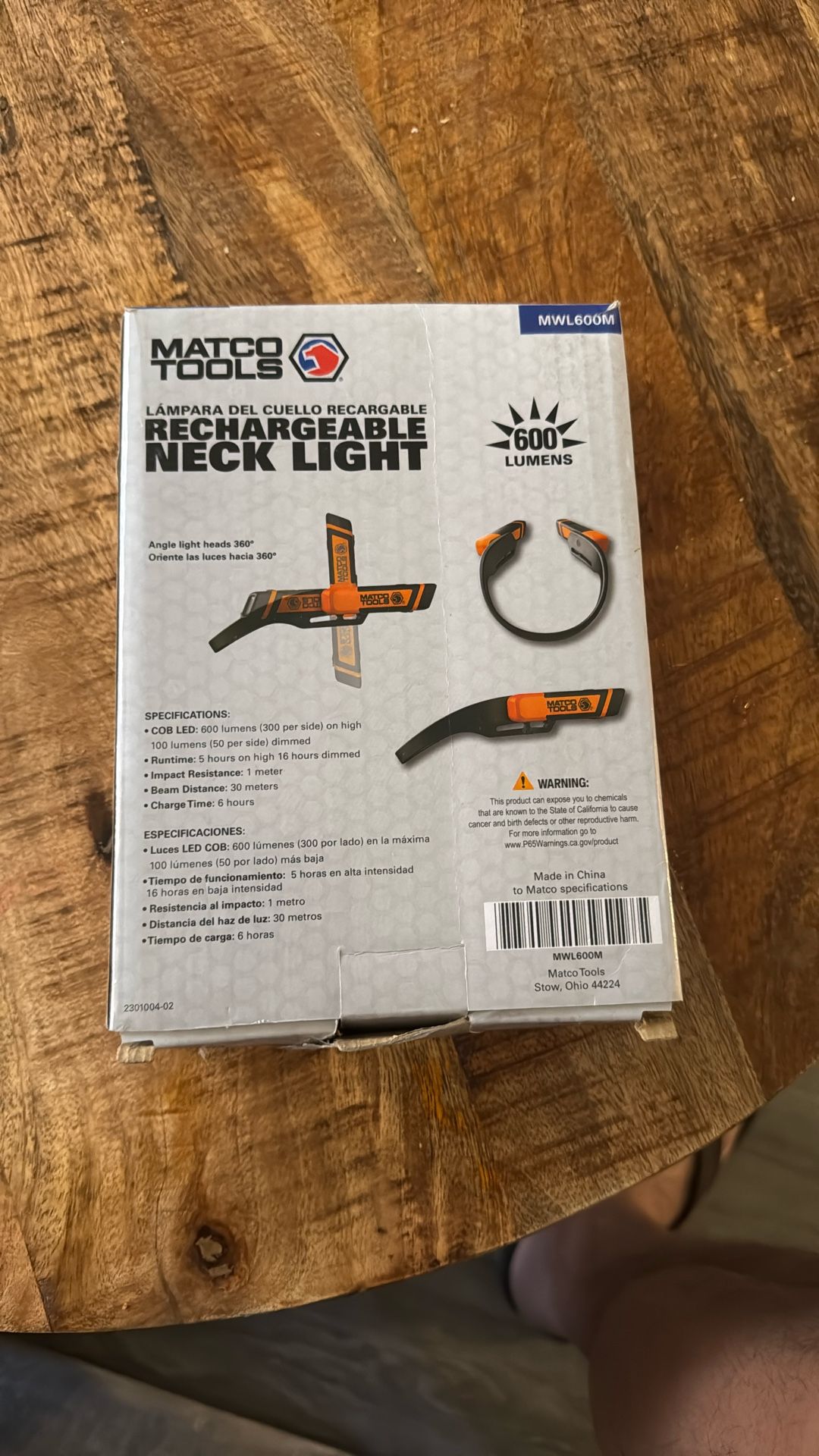 Matco Neck Light Orange