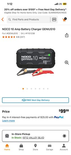 NOCO 10 AMP BATTERY CHARGER