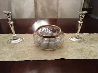2 candleholder 1 bowl
