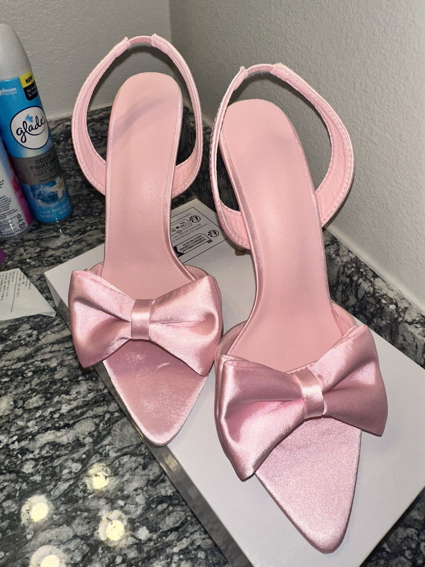 Pink Bow Heel