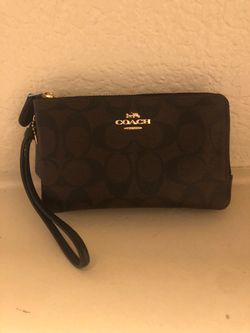 Coach Signature Wristlet Wallet