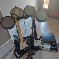 Rock Band bundle with Game System Rockband Guitar Hero PS3, PS4, PS5