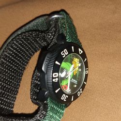 VINTAGE MARVIN THE MARTIAN DIVE Rare WATCH ON NATO STRAP -