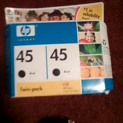 Hp 45 Blk Ink Cartridges 2 Pk