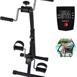 Cozylifeunion Pedal Exerciser - Hand Arm Leg & Knee Recovery Medical Peddler - Folding Adjustable Fitness Rehab Equipment For Seniors, Elderly - Home 