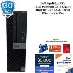 Dell OptiPlex XE3, Intel pentium Gold G5400, 8GB, 256GB SSD "H91661"