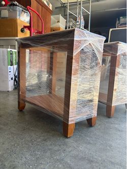 Wooden end tables