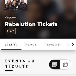 Two Tickets To Rebelution In Bend Oregon 