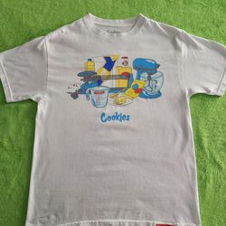 Cookies Sf Men's Graphic print T-Shirt M white cotton crew neck