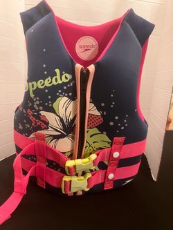 Speedo life jacket for kid weighing 50-90 pnds