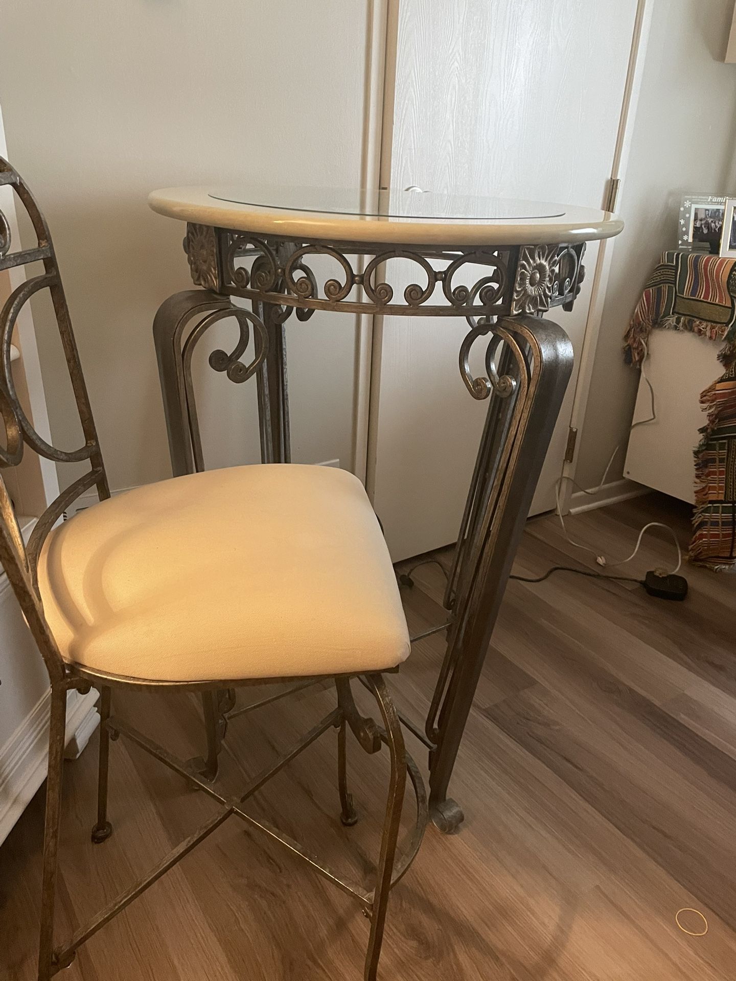 Elegant Table And Chair Set For 2