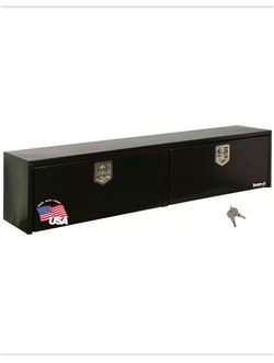 NEW WITH KEYS Shop BUYERS PRODUCTS 72 Gloss Black Steel Full Size Top Mount Truck Tool Box