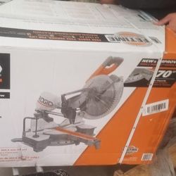 Ridgid Mitter saw 12”  Sliding Neww Open Box 