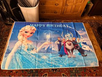 Disney frozen elsa back drop happy birthday