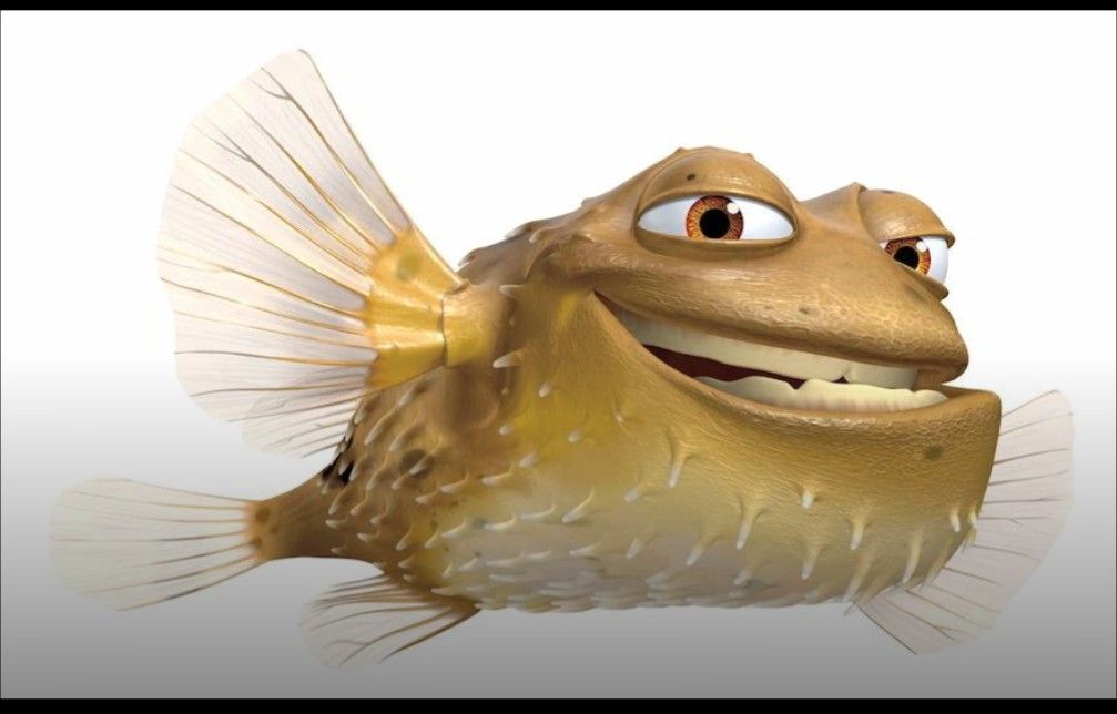 Finding Nemo Bloat's Belly Tub Toy Net VTG 2005 The First Years